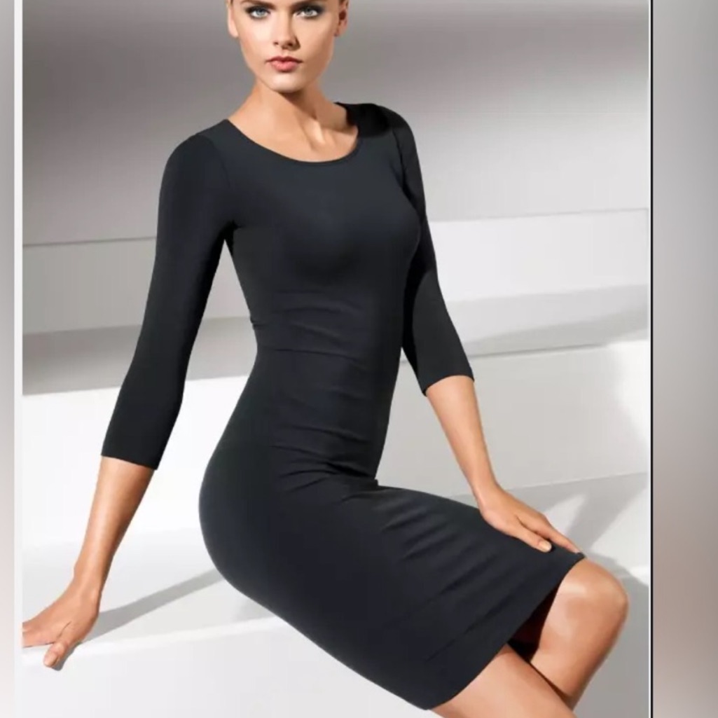 Wolford Black Barcelona Midi Bodycon Dress